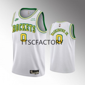 Dres Houston Rockets TyTy Washington Jr. 0 Nike 2022-23 Classic Edition Bijela Swingman - Muške